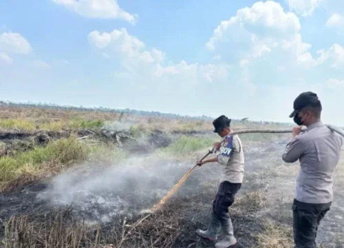 Prajurit Brimob Riau Gugur Tragis, Padamkan Kebakaran Hutan di Rokan Hilir