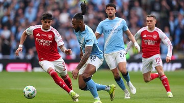 Final Carabao Cup 2025/2026: Arsenal vs Man City Buntu di Paruh Pertama!